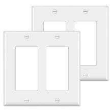 10 Stück, dekorative Wandplatte, doppelt, Standardgröße, Steckdosenabdeckung