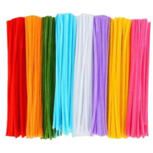 Pipe Cleaners Bulk Pastel,Thick Pipe Cleaner Crafts Supplies Assortment Macaron Color Chenille Stems for Arts and