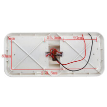 Ceiling Double Dome Light Fixture with /Off Interior Lighting for Car/RV/Trailer//Boat 12V