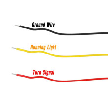 Motorcycle LED E Mark Turn Signal Light Running Indicator Lamp FOR- R18(Orange)