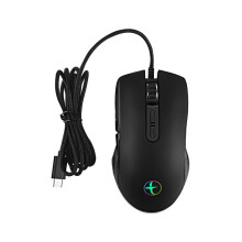 USB-C-Maus, ergonomische kabelgebundene RGB-Gaming-Maus, optische Maus
