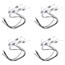 Zündkerze, Keramikelektrode mit 30 cm Kabel, rund, 2,3 mm Anschluss, 20 Stück/Lot