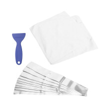 Zubehör für das Antitranspirant-Iontophoresegerät: 10 Aluminiumplatten + 2 Handtücher