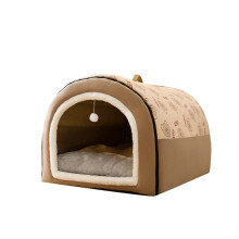 Winterliche Hundehütte, warme Hundehütte, Matte, herausnehmbar, waschbar, Hundebett, Nest, tiefes Schlafzelt