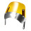 1Set Motorcycle Windshield 6.5-9.45 Inch Headlight Wind Deflector Windscreen Universal for 5