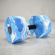 (blue and white) Swim Dumbbell with Non-Slip Handle