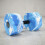 (blue and white) Swim Dumbbell with Non-Slip Handle 1