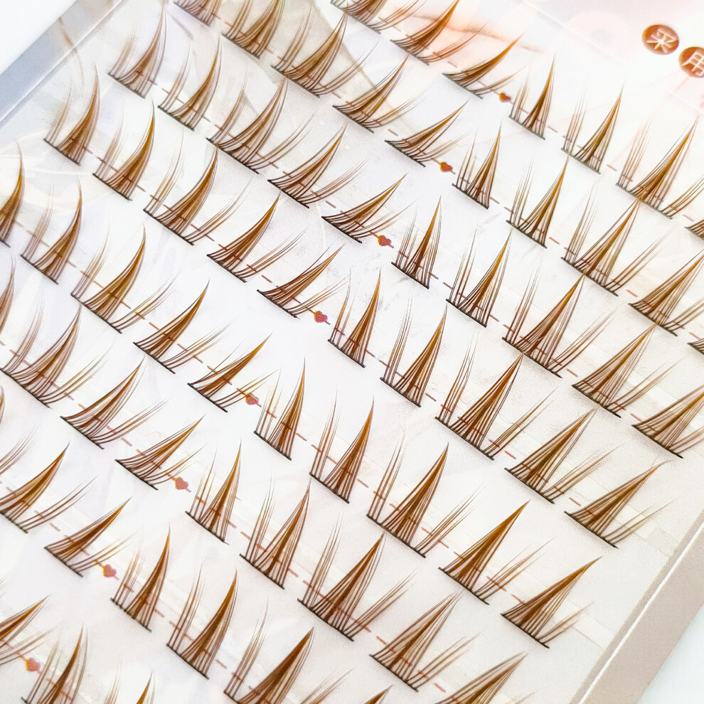 Dcph-Clothing Brown Knot-Free Diy Lash Clusters For Parties & Travel