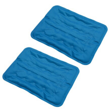 2 Pcs Reusable Freezable Ice Mat for Buffet Table Chilled Serving Tray Party 19.69 X 15.75 Inches Cooling Trays