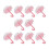 10St Plastic Roze - En Snoepopbergdoos Creatief 1
