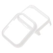 2St Wit Plastic Horlogebeschermhoes Met Volledige Schermdekking