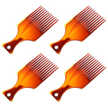 4St Hair Styling Oil Comb Assorti Kleuren, Minder Haarbreuk