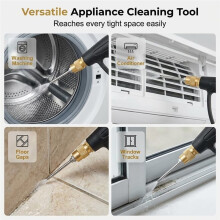 8Pack High Pressure Washer Nozzle Kit for Washing Machine & Ac Cleaning, Pressure Washer Wand Extension Nozzle