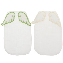 2St Babyzweetdoekjes Katoen Absorberend Met Tedere Groene