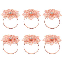 6St Duurzame Alloy Servetringen Met Voor Feestdecoratie