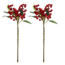 2St Kunstbessen Voor Feestelijke Kerstdecor En