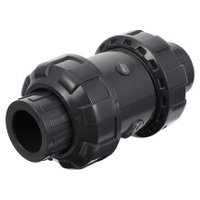 1St Inline PVC Terugslagklep Zwart Voor Water En Vloeistoffen