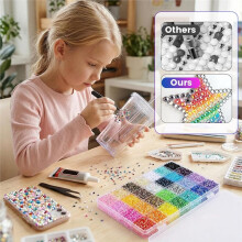 Kit con Strass, Strass In Gel per Decorare, Gemme Piatte Multicolore da 3 mm