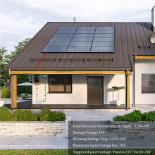 180W MPPT Grid Tie Micro Inverter Input DC10.8-30V Output 110V/220V 50Hz 60Hz Solar Home Solar Grid System 230V