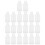 20St Mini Navulbare Make-Up En Lotion Opbergflesjes Transparant 1