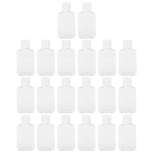 20St Mini Navulbare Make-Up En Lotion Opbergflesjes Transparant