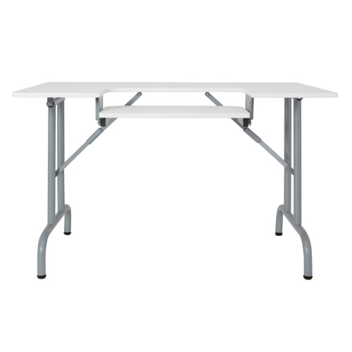 Folding Multipurpose Sewing Table Silver/White  121 x 71 x 72 cm - Sew Ready 13373
