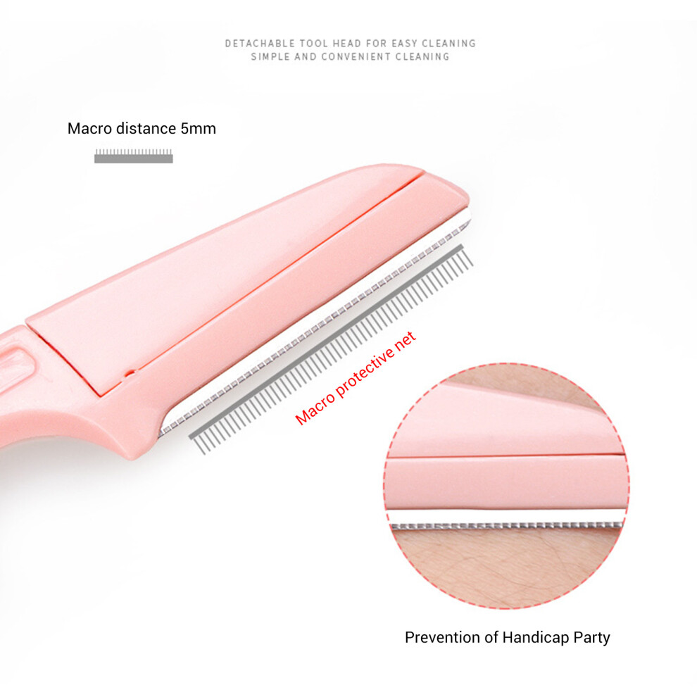 Dcph-Clothing (Pink) Portable Eyebrow Trimmer Razor - Gift Idea