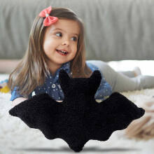 (Black) Halloween Bat Plush Toy for Kids Gift