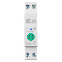 Tuya WiFi  Circuit Breaker 1P+N 63A Din Rail  with Electricity Statistics Remote Voice Control for Alexa Home