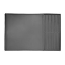 Silicone Coffee Mat with Raised Edges, 24 X 16inch Coffee Bar Mat for Countertops, Coffee Bar Accessories Fit Under
