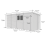 16 x 7 Pent Shed Tanalised (Double Door, With Windows) 4
