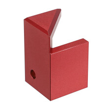 Center Finder Tool Sturdy Aluminum Alloy 45 Degree Angle for Square or Round Wood Pen Center Finder, Red