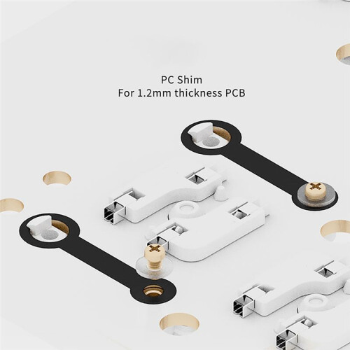 Transparent Gold Plated Plate Mounted Stabilizer for Custom Mechanical Keyboard Plate Transparent 2