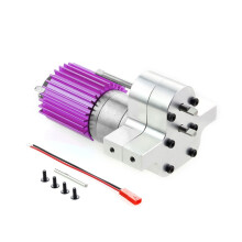 Metal 370 Motor Gearbox Gear Box for WPL C14 C24 B24 B36 MN D90 D99 MN99S RC Car Upgrade Parts,Silver