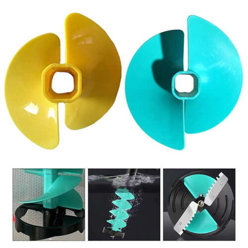 Ice Auger Bit Fan Blade Nylon Drill with Adapter Float Ice Auger Bit Fan Blades Power Tools Drill Bits 6 Inch 2