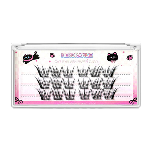 (01) Long-Lasting Black Glue-on Fake Lashes 1