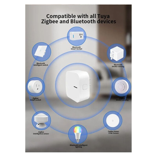 Tuya Multi Mode ZigBee BT Gateway Hub  Home Appliances Remote Controller Bridge for Alexa  Home EU PLUG 1
