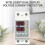 5X Din Rail Dual Display Adjustable Over Voltage Current Under Voltage Protective Device Protector Relay 60A 220V 230V 3