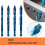 30Pcs High Hardness Eccentric Drill Precision Drilling 6mm Glass Tile Ceramic Punching Rock Slab Triangle Drill Bit 5