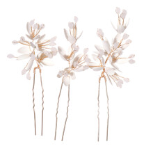 (Hairpin) Handmade Leaf-Shaped Metal Hair Clips