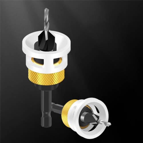 Countersink Drill Bit with Adjustable Depth Stop Collar Fit for Furniture Making 8mm 2