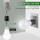 Outlet to Socket Adapter Plug-in Light Socket Convert Outlet to Light Bulb Socket Polarized US Plug 3