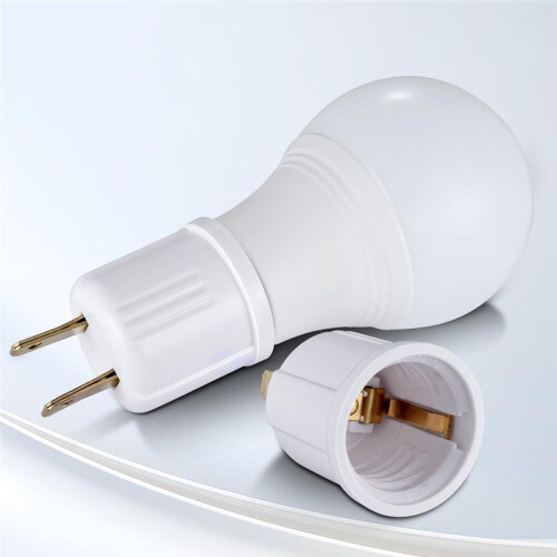 Outlet to Socket Adapter,Convert Outlet to Light Bulb Socket, Polarized 2-Prong Outlet to E26 Screw Base 4Pack US PLUG 1