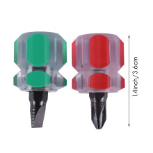 Short Stubby Phillips Slotted Screwdriver Set