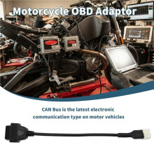 6 Pinos OBD 16 Pinos Adaptador Cabo Motocicleta Falha Detecção Conector para