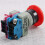 AC 600V 10A Red Mushroom Emergency Stop Push Button  22mm NO NC 8