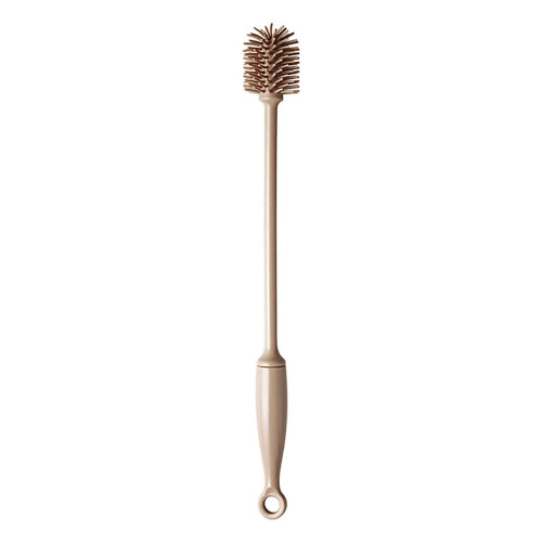 (Green) 30cm Silicone Bottle Brush - Long Handle Flask Cleaner