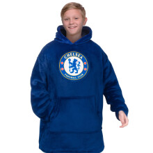 Chelsea Kids Oversized Hoodie Blanket Official Football Blue 6-10 Years