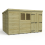 11 x 10 Pent Shed Tanalised (Double Door, With Windows) 2
