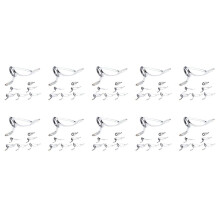 10X Fishing Rod Repair Kit Rod Tip Repair Kit Casting Fishing Rod Guides Replacement Set Steel Ceramic Ring